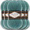 Hobby YARN Alize Superlana Klasik 5 x 100 g Türkische Premium Wolle Baumwolle und Acryl Uni Handstrickgarne Yarn Garn Strickgarn Baby zum Stricken Strickgarn (Azure | 164)