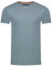 riverso Tshirt Herren Regular Fit RIVLenny Rundhals Kurzarm Sommer Tee Shirt leichte Baumwolle Flammgarn Einfarbig Blau 4XL, Größe:4XL, Farbe:Slate Blue