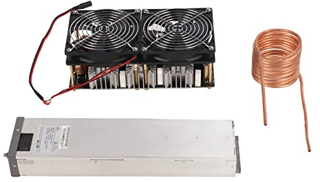 Calentador de Inducción, DC 12-48V 2500W ZVS Calentador de Inducción Módulo de Placa PCB de Calentamiento con Tubería de Bomba de Agua