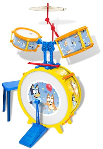 Claudio Reig-S2431593 bateria Musical Bluey, Multicolor (2435)