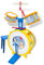 Claudio Reig-S2431593 bateria Musical Bluey, Multicolor (2435)