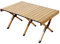 Jawinio Campingtisch klappbar klein Falttisch tragbar Aluminium inkl. Tragetasche Outdoortisch wetterfest Balkon Holzoptik