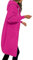 Vasreyy Vintage Pullover Jacke Damen Winterjacken Frauen Einfarbig Lang Kapuzenjacke Hoodie Mit Kapuze Herbst Winter Warm Mantel Kapuzenpullover Winterjacke 2 Teiler Sommer(Hot Pink, S)