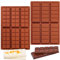 Kamehame Moules à Chocolat en Silicone 2 Pièces Moule à Tablette de Chocolat Moule Silicone Chocolat pour les Bonbons, les Chocolats, les Gelées