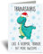 60 Second Makeover Trainasaurus Weihnachtskarte, wie ein normaler Trainer aber mehr fantastisch.