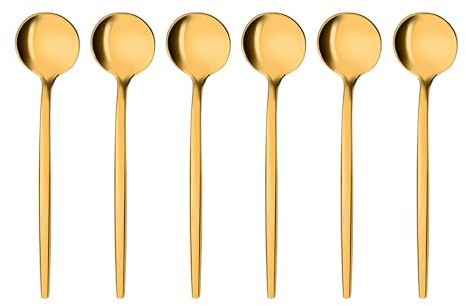 Cucchiaini da caffè Provence, 6 pezzi, oro, acciaio inossidabile
