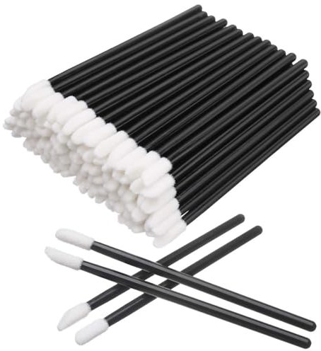 UEAVOID Juego de 50 unidades multifuncionales Desechables para Labios, brochas de Maquillaje para pintalabios, brochas para Cejas, Kit de Herramientas de Belleza