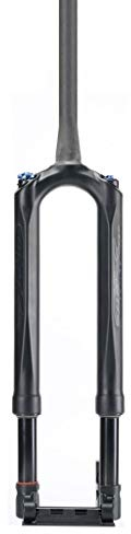 Forcella MTB Forcella sospensione bici, Ammortizzatore ultraleggero MTB DH Downhill in fibra di carbonio con tubo dritto AM(Black,29 INCH)