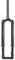 FOELANNE Forcella MTB Forcella Sospensione Bici, Ammortizzatore Ultraleggero MTB DH Downhill in Fibra di Carbonio con Tubo Dritto AM(Black,29 inch)