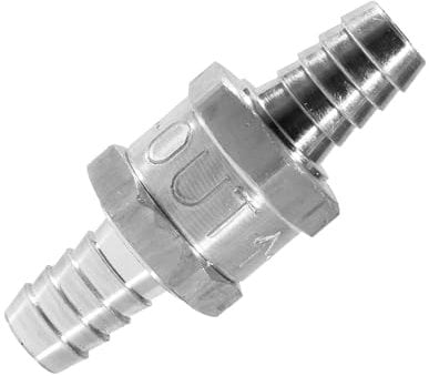 12 Mm Rückschlag-Kraftstoffleitung, 12 Mm Rückschlag-Kraftstoffleitung, Öl, Benzin, Wasser, Einwegventil, Überprüfung, Aluminiumlegierung, Kraftstoff-Rückschlagventil,
