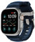 NOMAD Rocky Point - Correa deportiva para Apple Watch, color azul atlántico, 46/49 mm con herrajes de titanio natural, correa resistente para Apple Watch para hombres y mujeres