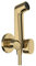 hansgrohe Bidette Handbrause S mit 1 wassersparenden Strahlart (EcoSmart), inkl. Absperrventil, Brausehalter und Brauseschlauch 1,25 m, für Kaltwasser, Polished Gold Optic, 29230990