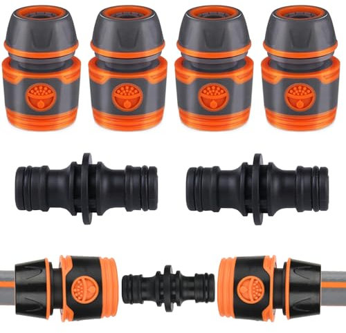 Kupplung,Schlauchverbinder,Gartenschlauch Verbinder Schlauch Kupplungs Satz, 4 Stück Schlauchverbinder 13 Mm Mit 2 Stück Kupplungs, Schlauchkupplung Zur Schlauchverlängerung