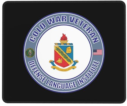 Waschbar Mauspads, Veteran des US Army Cold War Defense Language Institute, Verschleißfest Schreibtischmatte, Tischunterlage, 25X30cm, PC, Büro, Tastatur