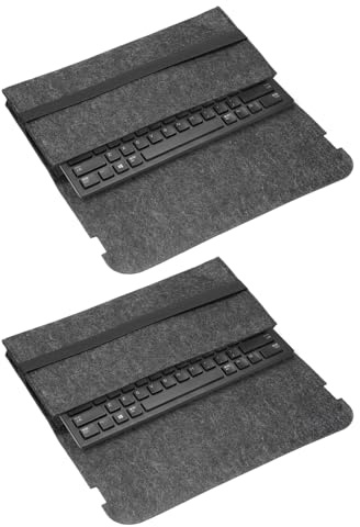 Nexarelle 2Pcs 68 Keys Keyboard Case Sleeve Travel Bag 13x6.3x1.6 | Dustproof Waterproof Carrying Case,for Mechanical Keyboards,Dark Gray