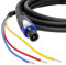 REL/MJ Acoustics 3 Wire Sub Speaker Cable. Neutrik Speakon to Bare end. Subwoofer (50cm)
