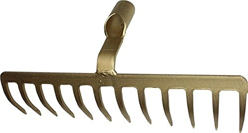 KRUMPHOLZ Straßenrechen Arbeitsb. 520mm Zinken-L. 100mm,16 Zinken schw. Ausf. o.Stiel (4823)