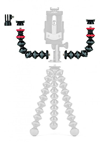 JOBY Gorillapod 1K Kit Braccetti, Treppiede, Fotocamera compatta, Smartphone, iPhone, Video, Vlogging, JB01532-BWW