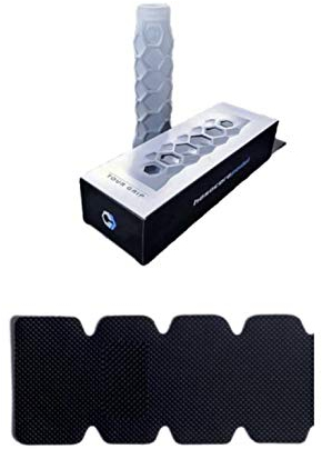 Grip Padel Tour Grip + 1 Unidad Protector Pala de Padel ZRZ Dentado Negro