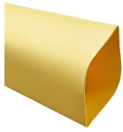 STEX24 Schrumpfschlauch 2:1, Meterware, gelb 76,2/38,1mm, 3 Zoll, WSM2 Schrumpftemperatur mind. 110°C, vollständig bei mind. 120°C - 1 Meter