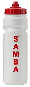 Samba Water Bottle, 750 ml Capacity, White/Red