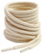 VSUDO 130 cm Round Cream White Boot Laces, 4mm Diameter Shoe Laces for Boots, Heavy Duty Outdoor Work & Hiking Shoelaces for Men or Women (1 Pair-Cream White-130cm)