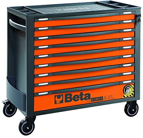 Beta RSC24AXL/9-O - Werkzeugwagen mit 9 schubladen und anti-kipp-system, lange ausführung