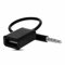 Ziyan Adaptateur audio mâle AUX vers USB femelle 3,5 mm Câble OTG pour voiture Noir 15 cm