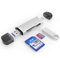 Lecteur de Cartes SD, Seminer 6-en-1 USB C/USB 3.0 Adaptateur de Carte Mémoire OTG à Double Fente pour Cartes Mémoire TF/SD/Micro SD/SDXC/Micro SDXC/Micro SDHC (Argent)