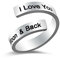 LucBuy Inspirierende Ringe, Edelstahl-Fingerring mit Gravur Keep Going, US Größe 8-9, Offene Daumenbänder, Spiralgewickelte Twist-Ringe, Schmuckgeschenke für Männer und Frauen (A25)