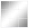 DKD Home Decor Miroir Mural Blanc Verre Fer fenêtre 90 x 2 x 90 cm