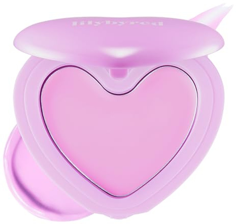 lilybyred Luv Beam Cheek Balm | Heart-Shaped Korean Cream Blush, Semi-Matte Finish, Long-Lasting, Blendable & Buildable, Soft Creamy Texture, Lightweight, Natural Flush, 0.12 oz. (05 Cheeky Lavender)