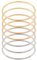 BENECREAT 7 Pcs 3 Colors 304 Ensemble de Bracelets Ronds Minces Brillants en Acier Inoxydable, Bracelet Jonc Fin de 65 mm pour pour Les Femmes et Les Filles, Largeur de 3 mm