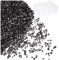 QUARKZMAN 50g Zerkleinertes Glas 1-3mm Glänzendes Elektroplattieren Unregelmäßige gebrochene Glasstücke für Bastelarbeiten DIY Harzkunst Dekoration Form Vasenfüller, Schwarz