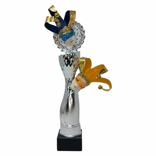Generico Coppa Trofeo Carnevale Doppia Maschera (Altezza 29cm)