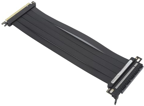 PCIe 4.0 X16 GPU-Riser-Kabel, Weiblich, 180-Grad-Winkel, Hochgeschwindigkeits-EMI-abgeschirmtes PCI-Express-Verlängerungskabel, Kompatibel mit Gen 4 GPUs, für RTX4090 RTX3090ti