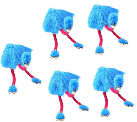 Vaguelly 5st Straußen Marionette Plüschtiere Marionettenspielzeug Straußenpuppe Plüsch-straußenspielzeug Spielzeug Für Babypuppen -plüsch Erwachsener Spielzeugset Plüsch