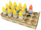HobbyHold Farbregal Modellbau 18 Löchern - Holz Modellbau Zubehör - Paint Rack Lasergeschnitten 27mm - Paint Station Ideal für Army Painter und Vallejo Farben - Farbständer einfache Montage