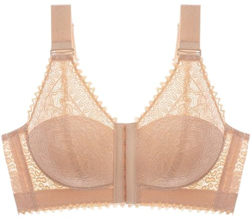 Ganzfiguriger Alltags-Komfort-BH aus drahtloser Spitze für Damen mit Stütz-Mastektomie-BH