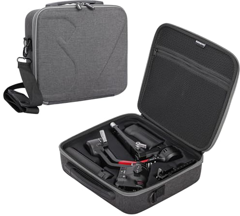 RC GearPro Ronin RS 4 Carrying Case Shoulder Bag Shockproof Hard Shell Case Travel Bag Compatible with DJI RS 4 Ronin Gimbal Stabilizer Accessories Portable Protective Storage Bag
