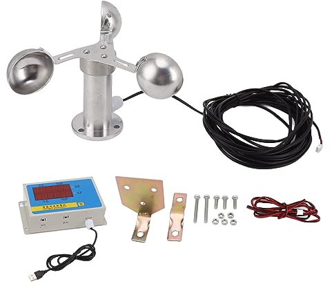 Turmdrehkran Windgeschwindigkeitsalarm Anemometer Sens Wind Cup Alloy Wetterstationen