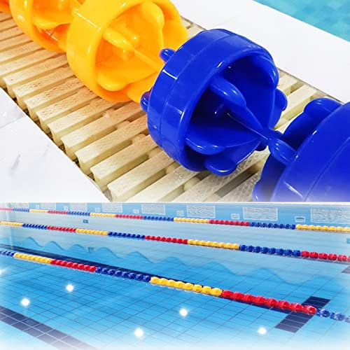 HDMOZUYT afety Schwimmende Pool-Trennwand mit Seilen/Schwimmkörpern, Pool-Seile-Set zur Unterteilung des Pools, Sicherheitskordon für den Strand im Freien, Schulpool, Rennschwimmleinen