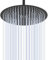 KINLIV Grand pommeau de douche rond noir mat de 40,6 cm, entièrement en acier inoxydable 304, design ultra fin, douche à effet pluie complet avec 230 buses en silicone