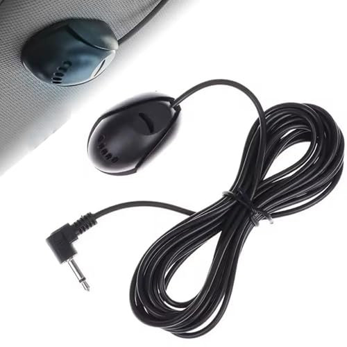 TMRBBesty Auto Mikrofon,Autoradio Mikrofon,Automikrofon 3,5 mm,Mini 3,5 mm Externes Mikrofon,3 M Externes Mikrofon für Radio,Für Auto GPS