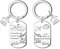 AIMINI Porte-Clés Maison Cadeau Couple Porte-Clés Maison Cadeau Cremaillere, Porte Clé Couple comme Cadeaux Couple Original (3)