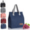 Lunch Bag Portable Tote Bag Leak-Proof Lunch Box Bag Thermal Cooler Bag Waterproof Lunch Box Container Lunch Organizer for Work School Travel Picnic for Kids, Girls, Boys, Women Men(Dark Blue)