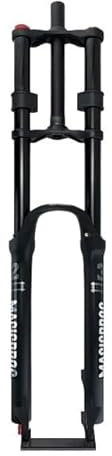 LUOKEKE Fourche VTT Fourche à air 26 27,5 29 Pouces 9 x 100 mm for vélo de Montagne électrique VTT Fourche à Suspension pneumatique 26 27,5 29 Fourche VTT 26 Pouces(29 with Damping)