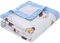 Musselin Babydecke für Babys 6-Lagig Kinder Baumwolle Decke Weich Atmungsaktiv Wickeldecke Einschlagdecke Mädchen Junge 110x110cm (Mond)