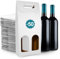50 cajas de cartón blanco vacías para 2 botellas de vino 18x9x40 cm | Embalaje para botellas de vino para regalos: Navidad, Pascua, cumpleaños, boda | Bodegas de vino