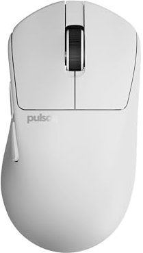 Pulsar Gaming Gears X3 Souris de jeu sans fil, ultra légère (55 g), hybride ergonomique, commutateur optique, 32 000 DPI, 750 IPS, capteur XS-1, compatible 8K (taille M, blanc)
